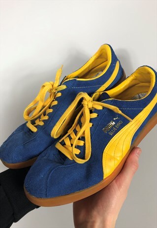 RETRO PUMA BLUEBIRD TRAINERS WITH GUM SOLE