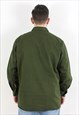 SWEDISH ARMY 1988 OVER SHIRT GREEN PULLOVER 43 CM MILITARY
