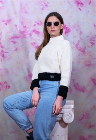VINTAGE 90S VERSACE CROPPED JUMPER