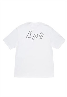 Oversized short sleeved t-shirt in white