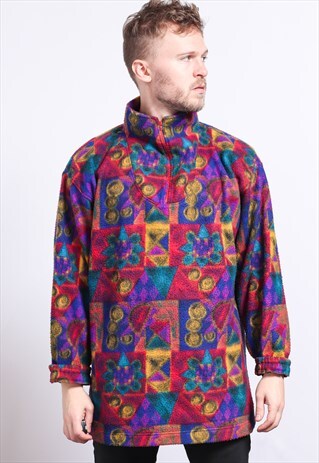 VINTAGE HALF ZIP FLEECE TOP