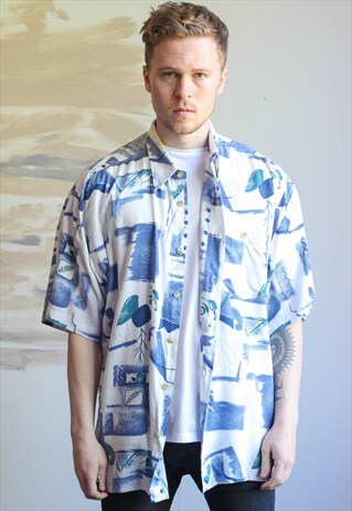 VINTAGE OVERSIZED ABSTRACT SHIRT