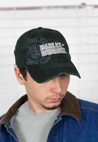 VINTAGE HARLEY-DAVIDSON BASEBALL CAP LOGO 90S ONE SIZE 3.0