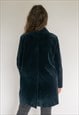 VINTAGE 90'S BLACK CORDUROY GANNI PARKA COAT