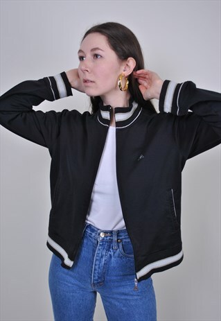 80S LE COQ SPORTIF TRACK JACKET, VINTAGE HIGH NECK SPORT TOP