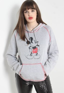 Vintage Disney Stage 28 Mickey Mouse Hoodie - Grey