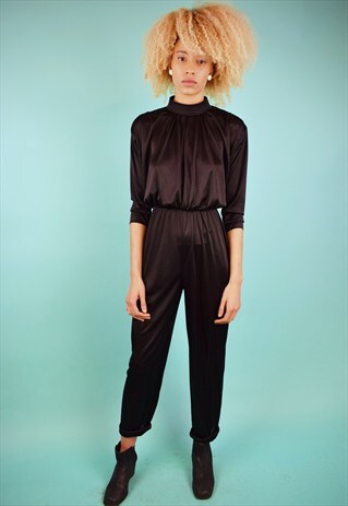 VINTAGE 80'S HIGH NECK JUMPSUIT