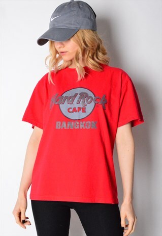 VINTAGE 90S RED HARD ROCK CAFE BANGKOK T-SHIRT