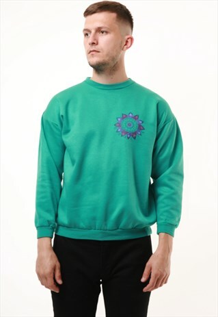 90S VINTAGE OLDSCHOOL GRAFIC COTTON SWEATSHIRT 14725