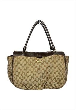 Gucci Shoulder Bag Monogram Brown Vintage GG Logo D Ring