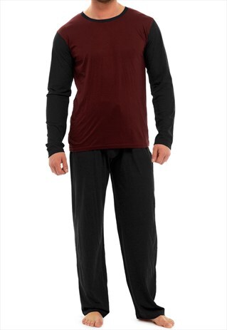 MENS PYJAMAS SETS PJ'S NIGHTWEAR LOUNGEWEAR LONG SLEEVE
