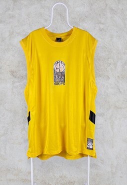 Vintage Yellow Nike Basketball Jersey Vest NBA XXL