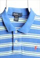 VINTAGE POLO RALPH LAUREN STRIPED POLO TOP PONY LOGO