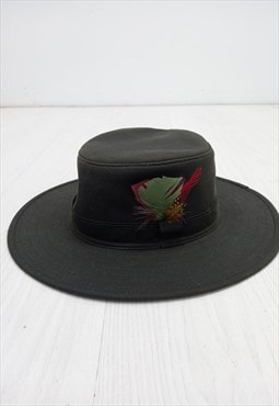 00s Bush Fedora Cotton Hat Black