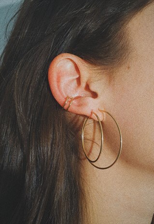 DOUBLE EAR CUFFS - STERLING SILVER
