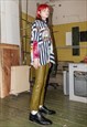 VINTAGE Y2K PALM BEACH SUMMER STRIPED SAILOR SHIRT BLOUSE 