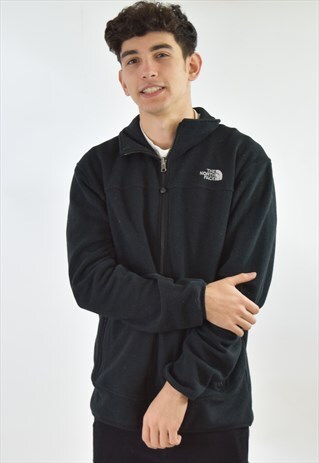 VINTAGE BLACK THE NORTH FACE FLEECE JACKET