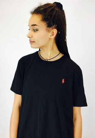 RALPH LAUREN WHITE EMBROIDERED T SHIRT
