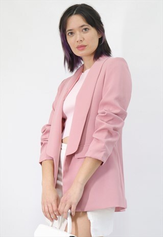ELVA TO WORK SLIM BLAZER IN ROSE PINK