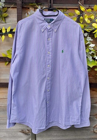 Vintage polo Ralph Lauren 1990s lilac shirt XL 