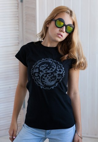 YIN YANG T SHIRT - TAOISM CHINESE JAPANESE DRAGON TAIJITU