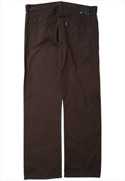 Vintage Levis 514 Straight Brown Trousers Womens