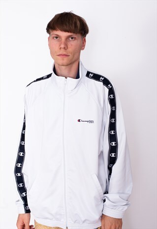 VINTAGE 90S CHAMPION SIDE LOGO JACKET ID:1690