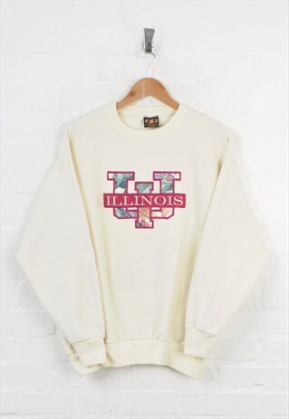 Vintage Illinois University Sweater Ladies Large