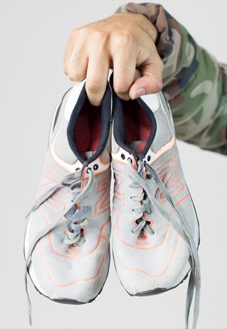 VINTAGE NEW BALANCE GREY SUEDE TRAINERS