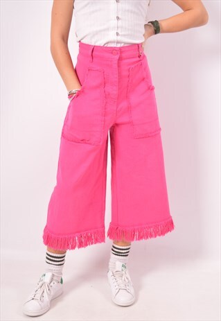 VINTAGE MOSCHINO CAPRI TROUSERS PINK