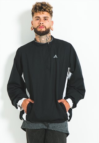 VINTAGE 90S 1/4 ZIP ADIDAS JACKET / S4539