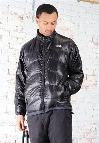 Vintage The North Face Puffer Logo Jacket Black Archive Store Asos Marketplace