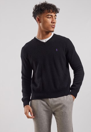 VINTAGE RALPH LAUREN V-NECK JUMPER