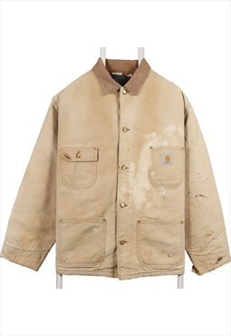 Vintage 90's Carhartt Workwear Jacket Detroit Button Up