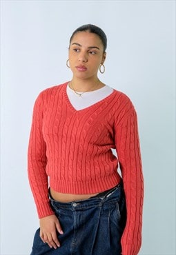 Red y2ks Polo Ralph Lauren Knit Sweatshirt