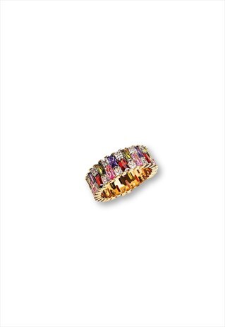 RAINBOW STONES RING
