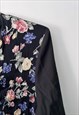LONG LOOSE NINETIES FLOWER BLOUSE LARGE