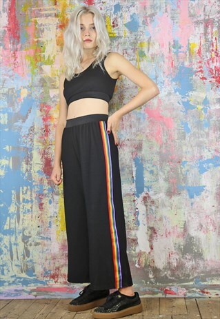 BLACK CROP PANTS & TOP CO-ORDINATES