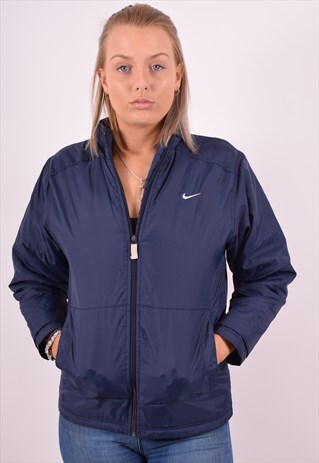 NIKE WOMENS VINTAGE JACKET MEDIUM BLUE 90S