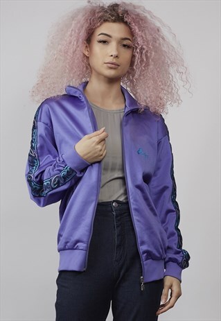 VINTAGE ASICS 80'S VIOLET TRACKSUIT JACKET
