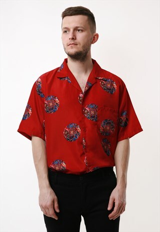 VINTAGE OLDSCHOOL RARE DRAGONS SUMMER SHIRT 14160