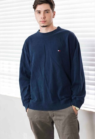 VINTAGE TOMMY HILFIGER SWEATSHIRT JUMPER LOGO 90S XL 19.4