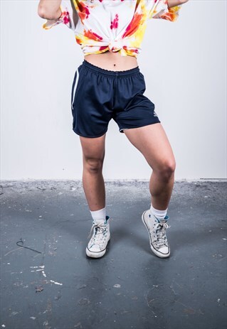 VINTAGE 1990S NAVY BLUE UMBRO SPORTS SHORTS