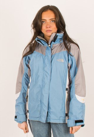VINTAGE BLUE NORTH FACE SUMMIT SERIES JACKET COAT SMALL 6 8