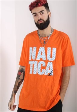 Vintage Nautica T-Shirt Orange