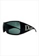 Christian Dior Sunglasses Oversized Shield Black Logo Ski