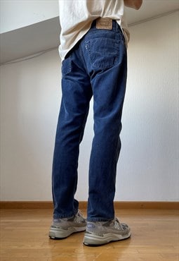 Vintage LEVIS Corduroy Pants Work Trousers 90s Blue