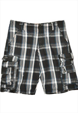 Black Lee Checked Shorts - W34