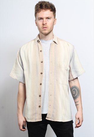 VINTAGE AZTEC PATTERNED SHIRT