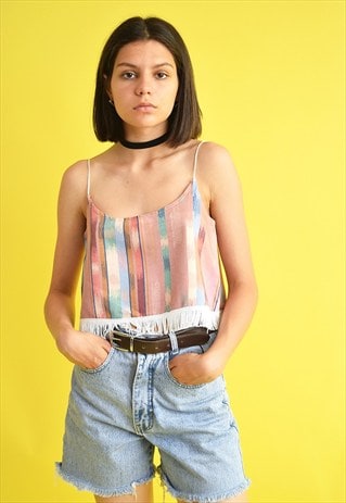 80'S STYLE RETRO BOHO ETHNIC HIPPIE FESTIVAL CROP TOP